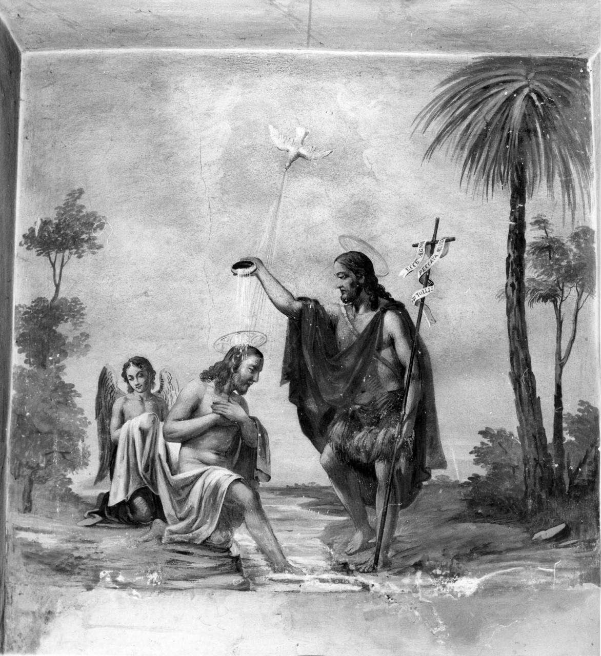 battesimo di Cristo (dipinto) - ambito toscano (seconda metà sec. XIX)