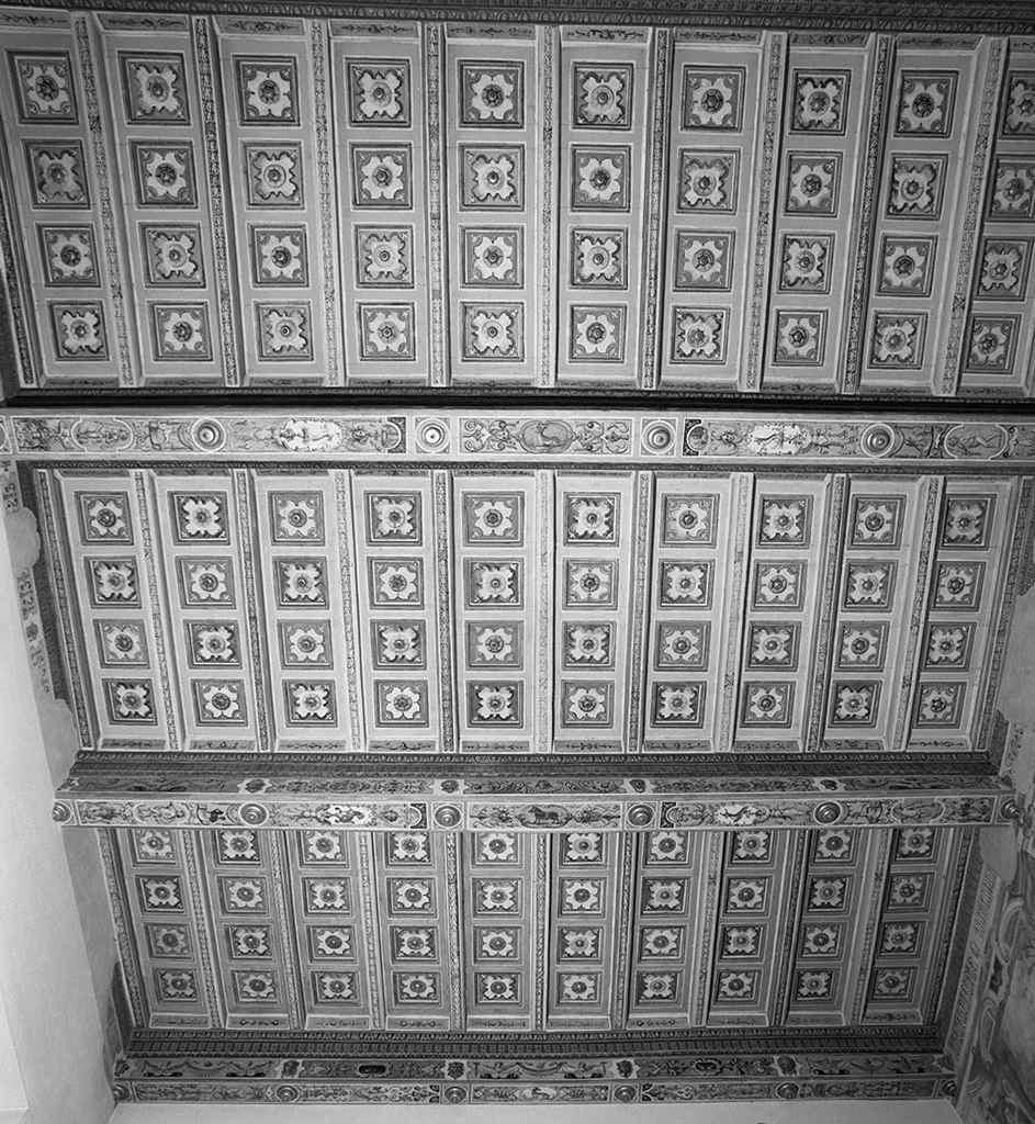 motivi decorativi geometrici (soffitto a cassettoni) - bottega fiorentina (secondo quarto sec. XVII)