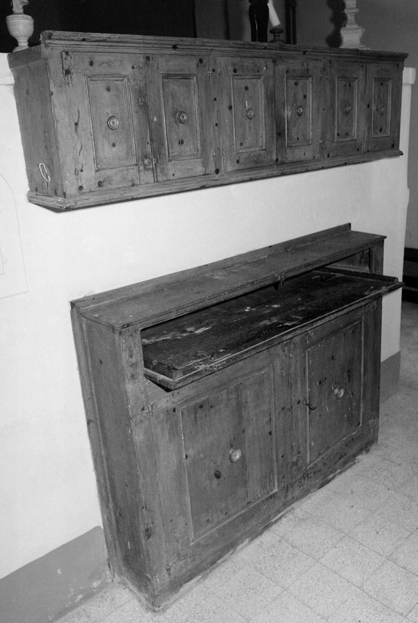 acquasantiera da parete - manifattura toscana (sec. XIX)