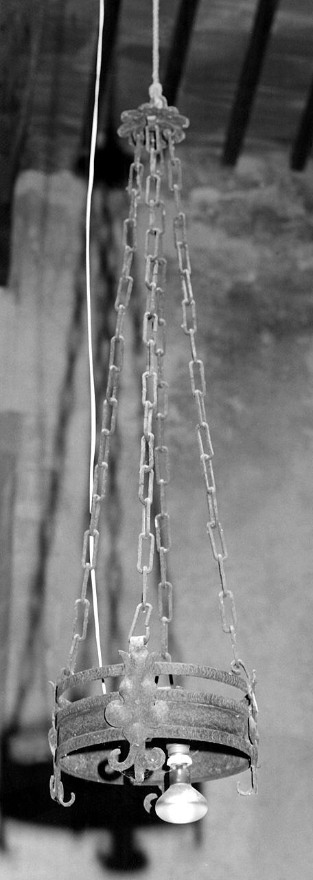 lampada pensile - produzione toscana (fine/inizio secc. XIX/ XX)