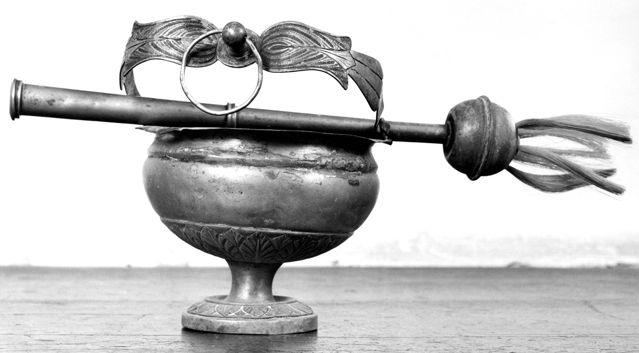 secchiello per l'acqua benedetta - produzione toscana (prima metà sec. XIX)