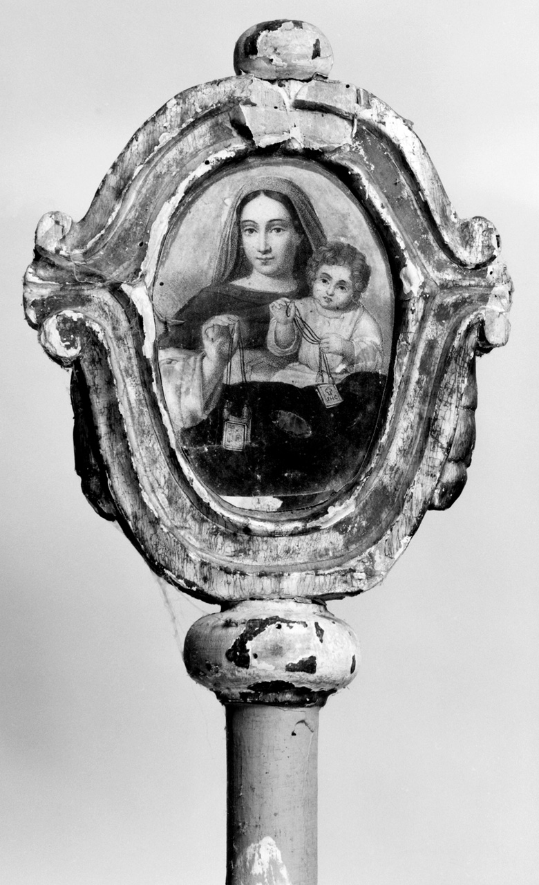 mazza processionale, serie - produzione toscana (seconda metà sec. XIX)