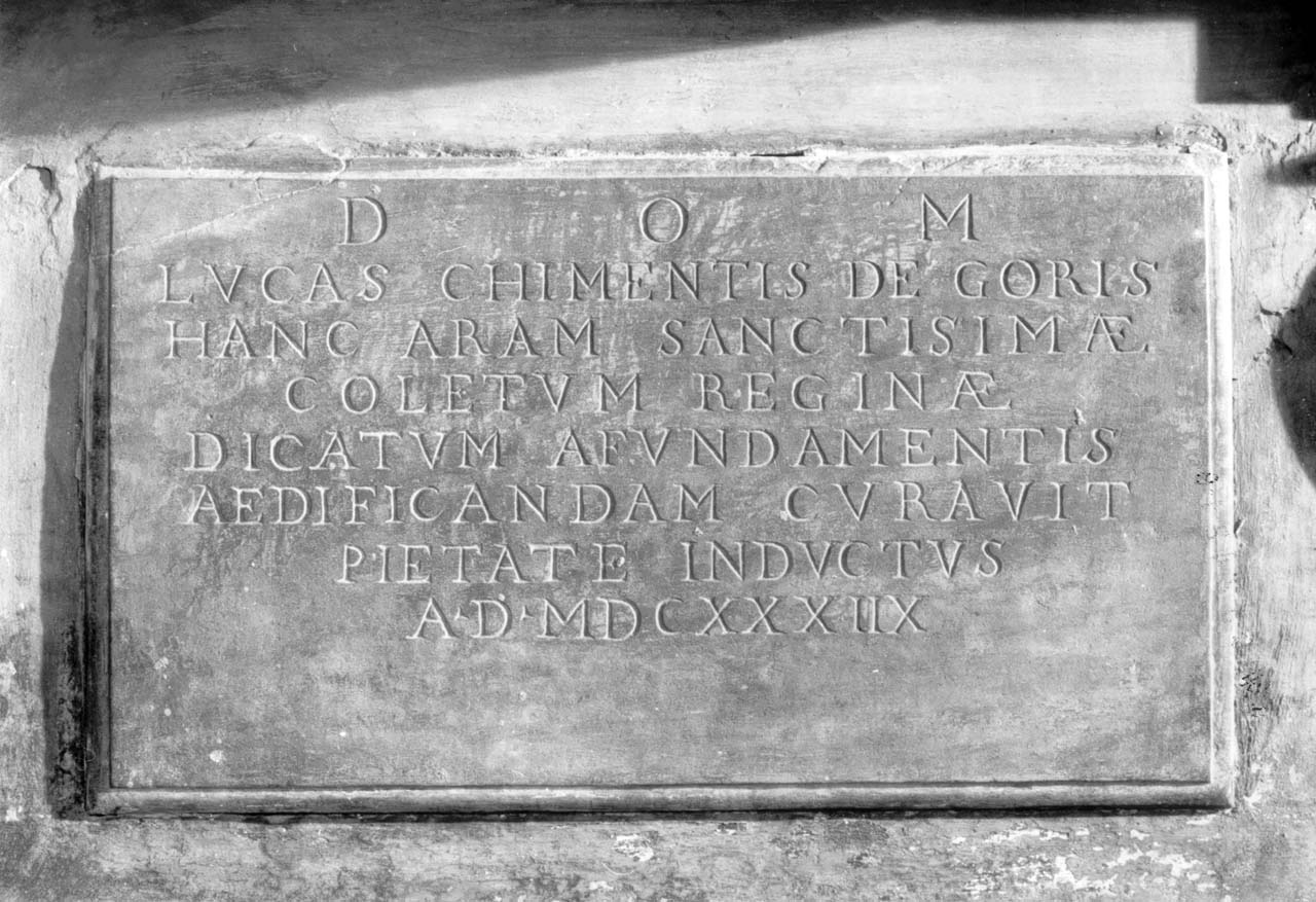 lapide commemorativa - manifattura toscana (sec. XVII)