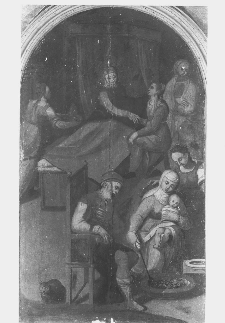 nascita di Maria Vergine (dipinto) - ambito toscano (prima metà sec. XVII)