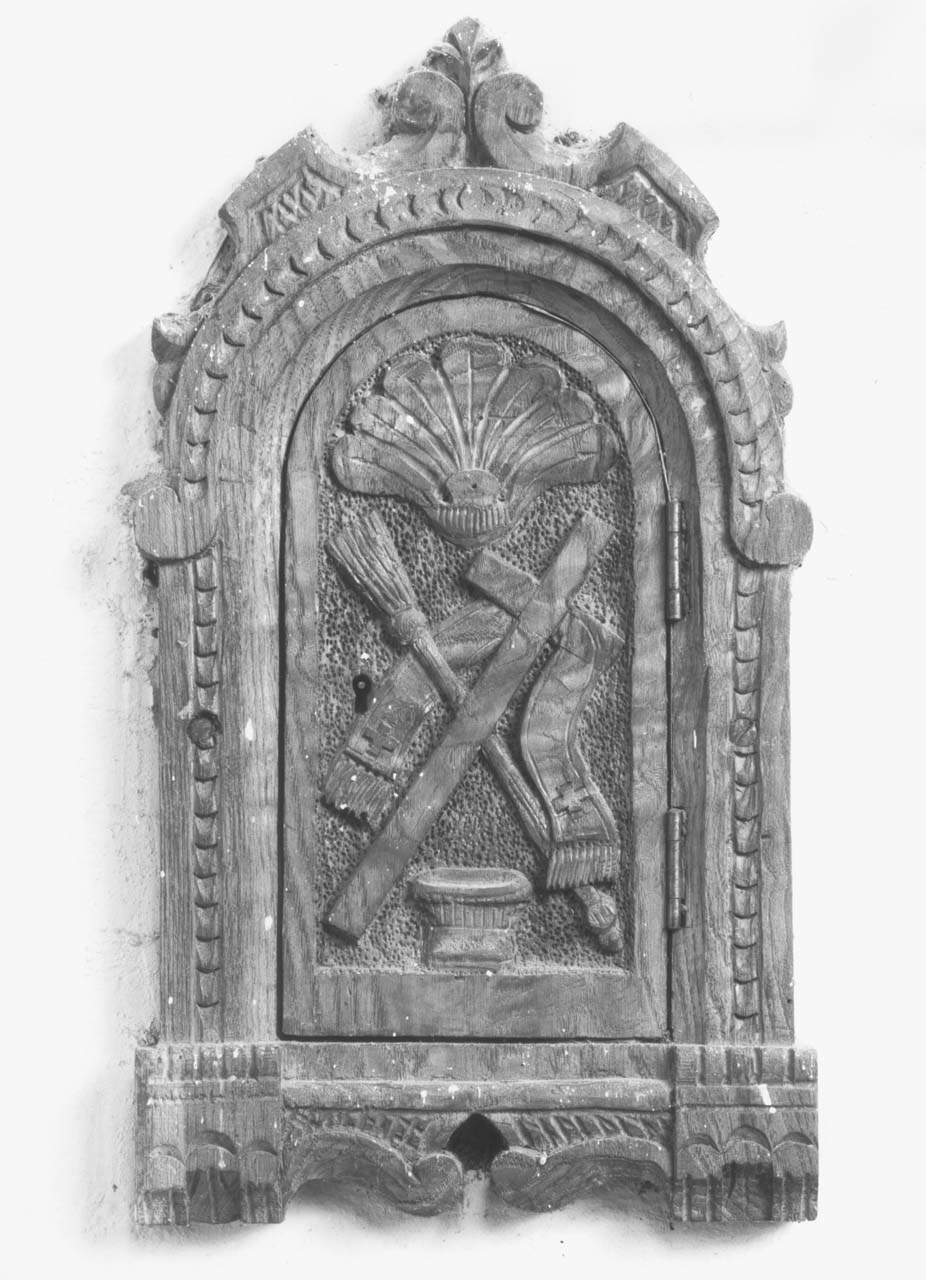 tabernacolo murale - produzione toscana (primo quarto sec. XX)