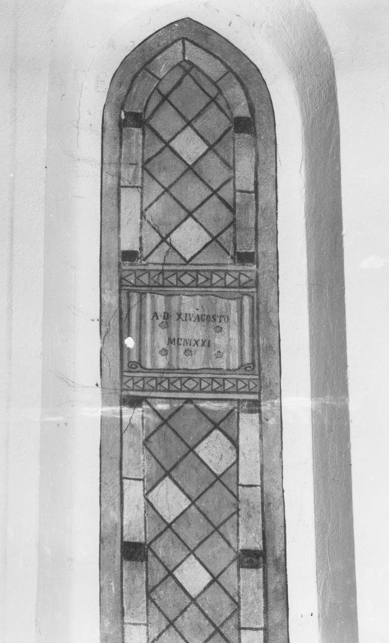 motivi decorativi geometrici (dipinto) - ambito toscano (sec. XX)