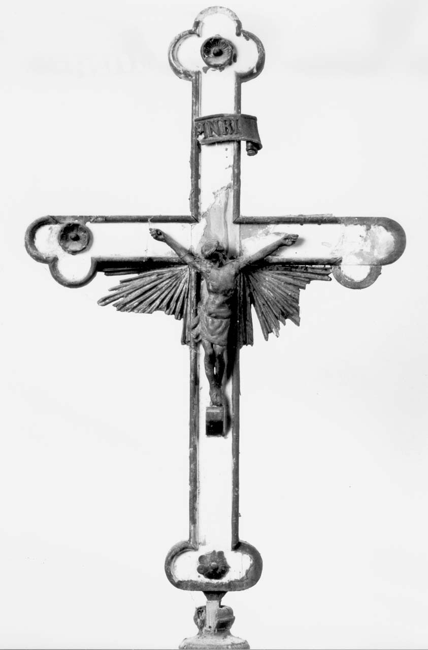 croce processionale - manifattura toscana (prima metà sec. XIX)