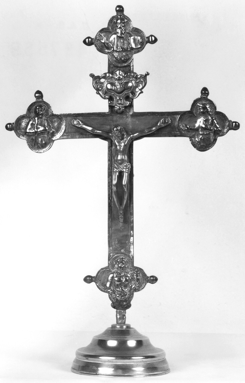 croce processionale - produzione toscana (prima metà sec. XVIII)