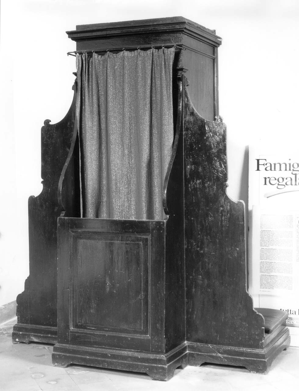 confessionale - produzione toscana (seconda metà sec. XIX)