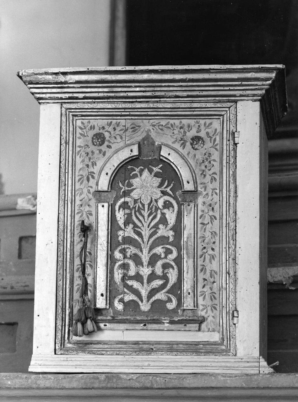 motivi decorativi floreali (tabernacolo) - produzione toscana (seconda metà sec. XVIII)