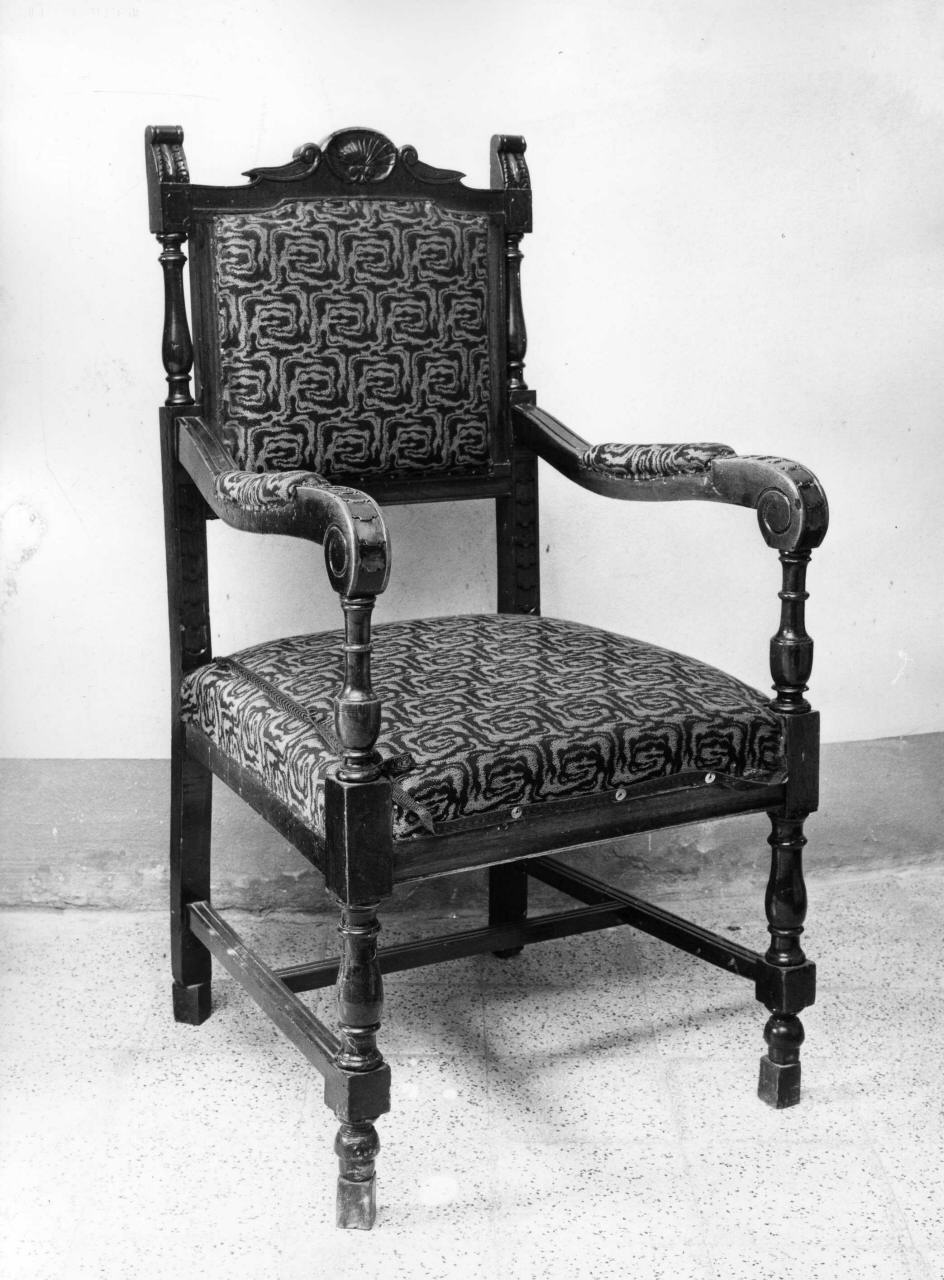 poltrona - bottega toscana (seconda metà sec. XIX)