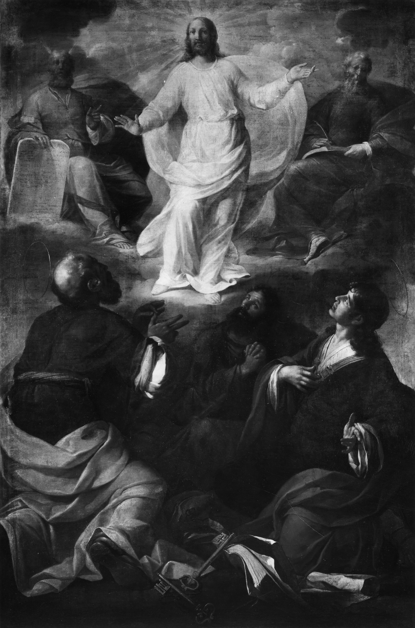 Trasfigurazione di Cristo sul Monte Tabor (dipinto) di Scaglia Girolamo (attribuito) (sec. XVII)