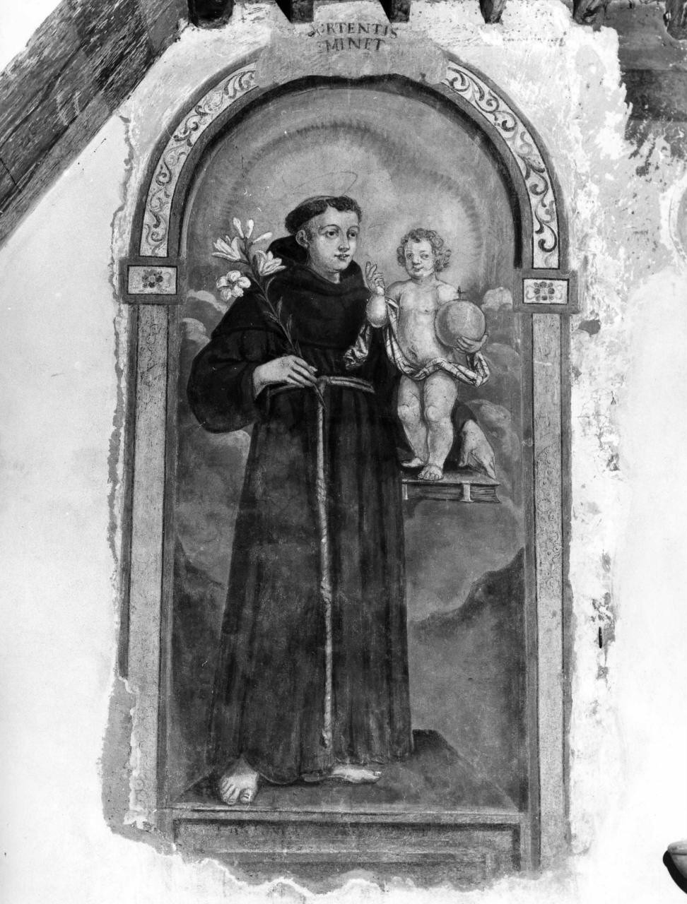 Sant'Antonio da Padova con il bambino (dipinto) - ambito toscano (sec. XVIII)