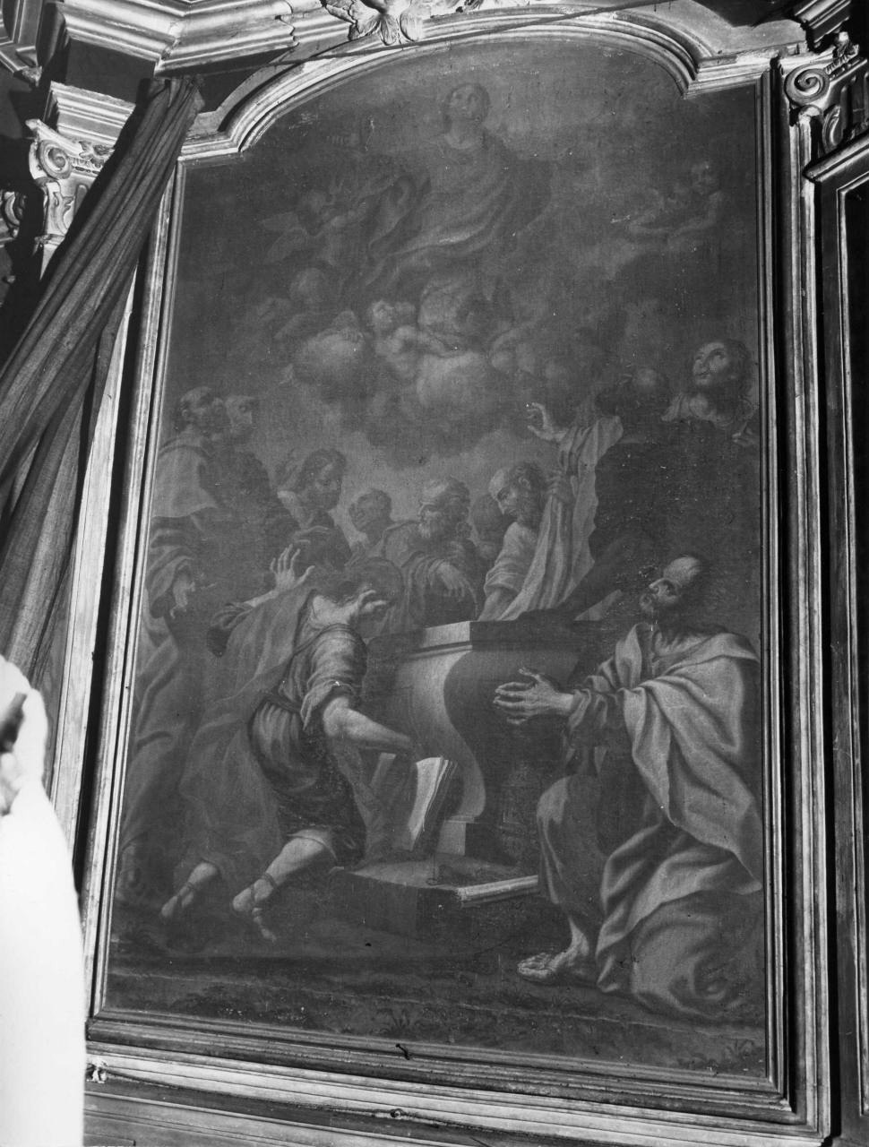 Assunzione della Vergine (dipinto) di Marchesini Pietro detto Ortolanino (attribuito) (sec. XVIII)