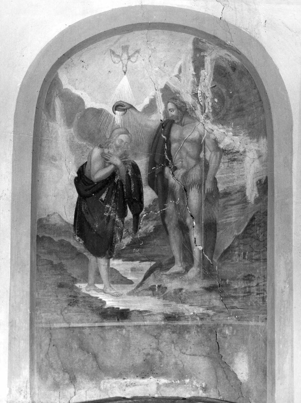 battesimo di Cristo (dipinto) - ambito toscano (sec. XIX)