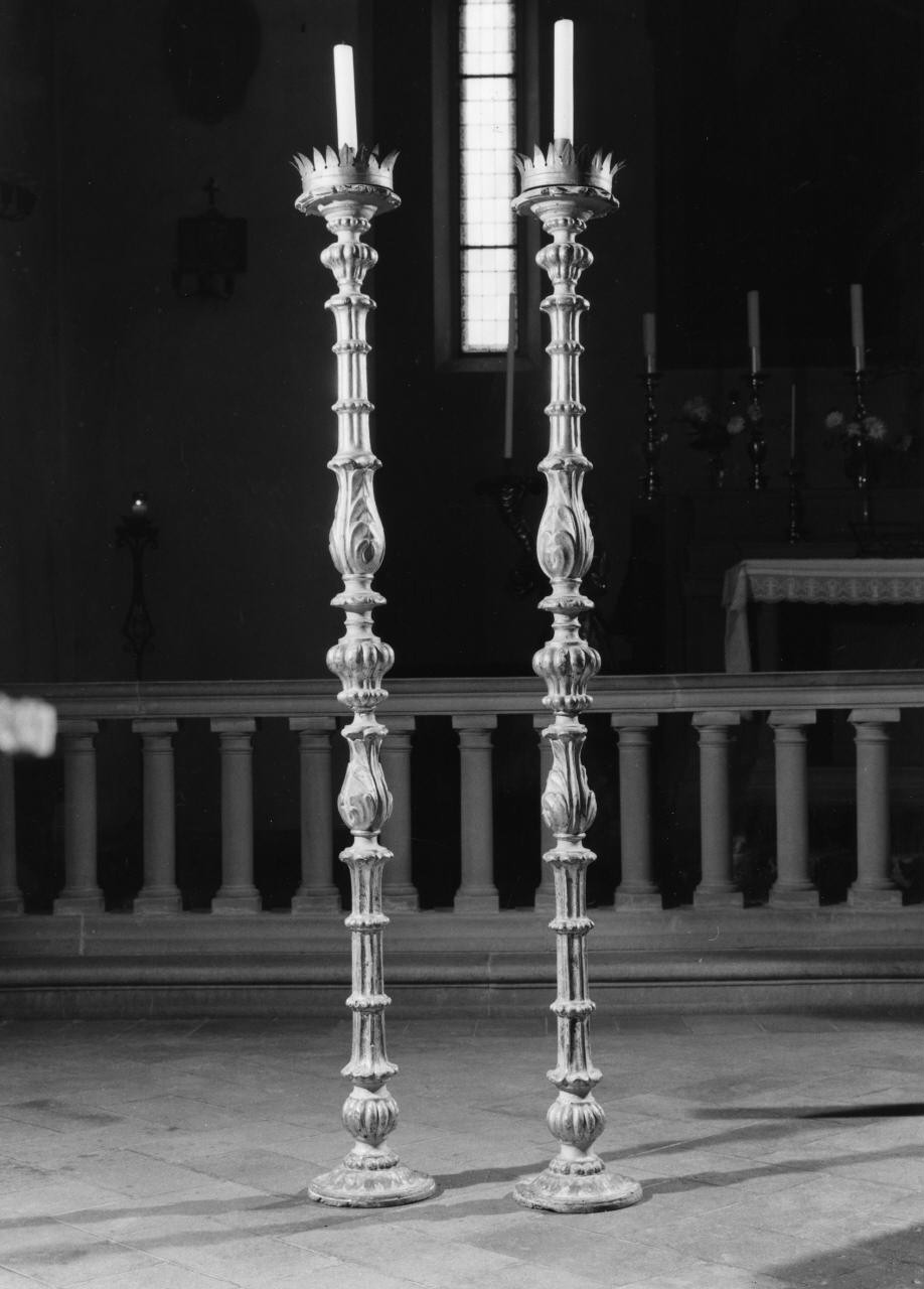 candelabro, coppia - bottega toscana (sec. XVIII)