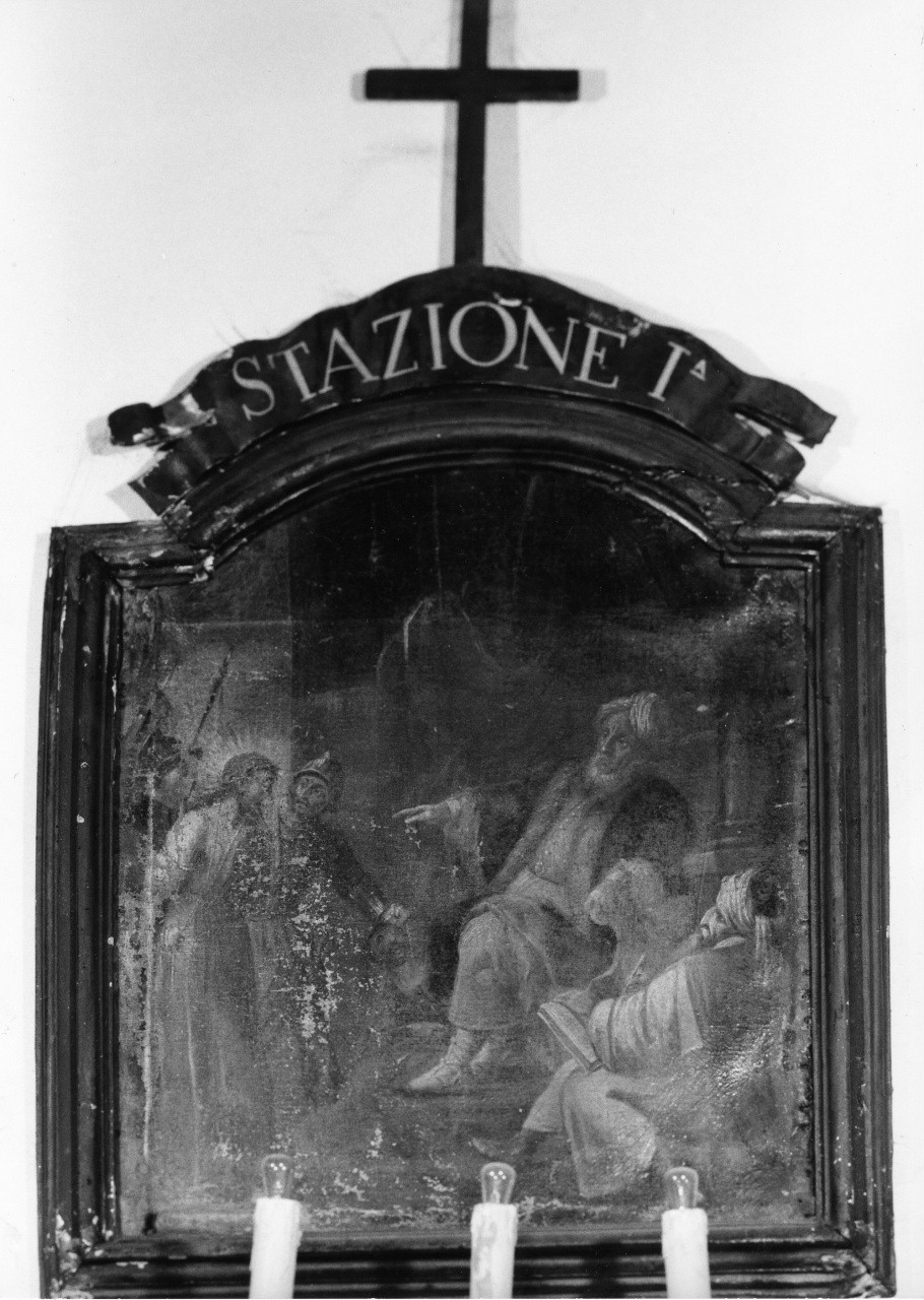 stazione I: Gesù condannato a morte (Via Crucis) - ambito toscano (fine/inizio secc. XVIII/ XIX)