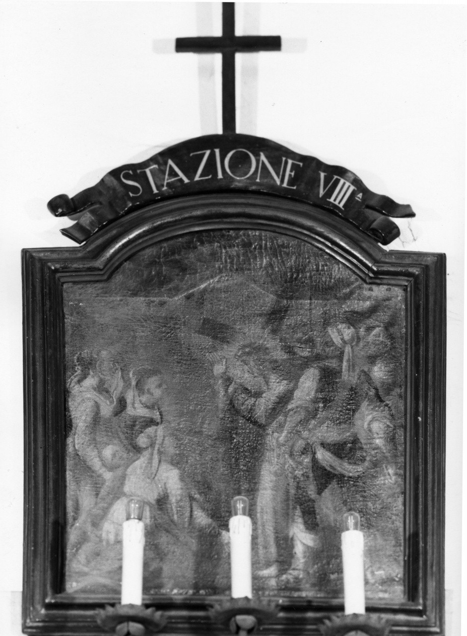 stazione VIII: Gesù consola le donne di Gerusalemme (Via Crucis) - ambito toscano (fine/inizio secc. XVIII/ XIX)