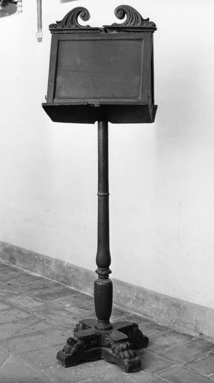 leggio a fusto - bottega toscana (sec. XIX)