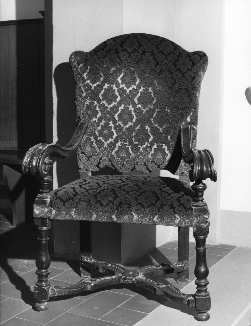 poltrona - bottega toscana (inizio sec. XVII)