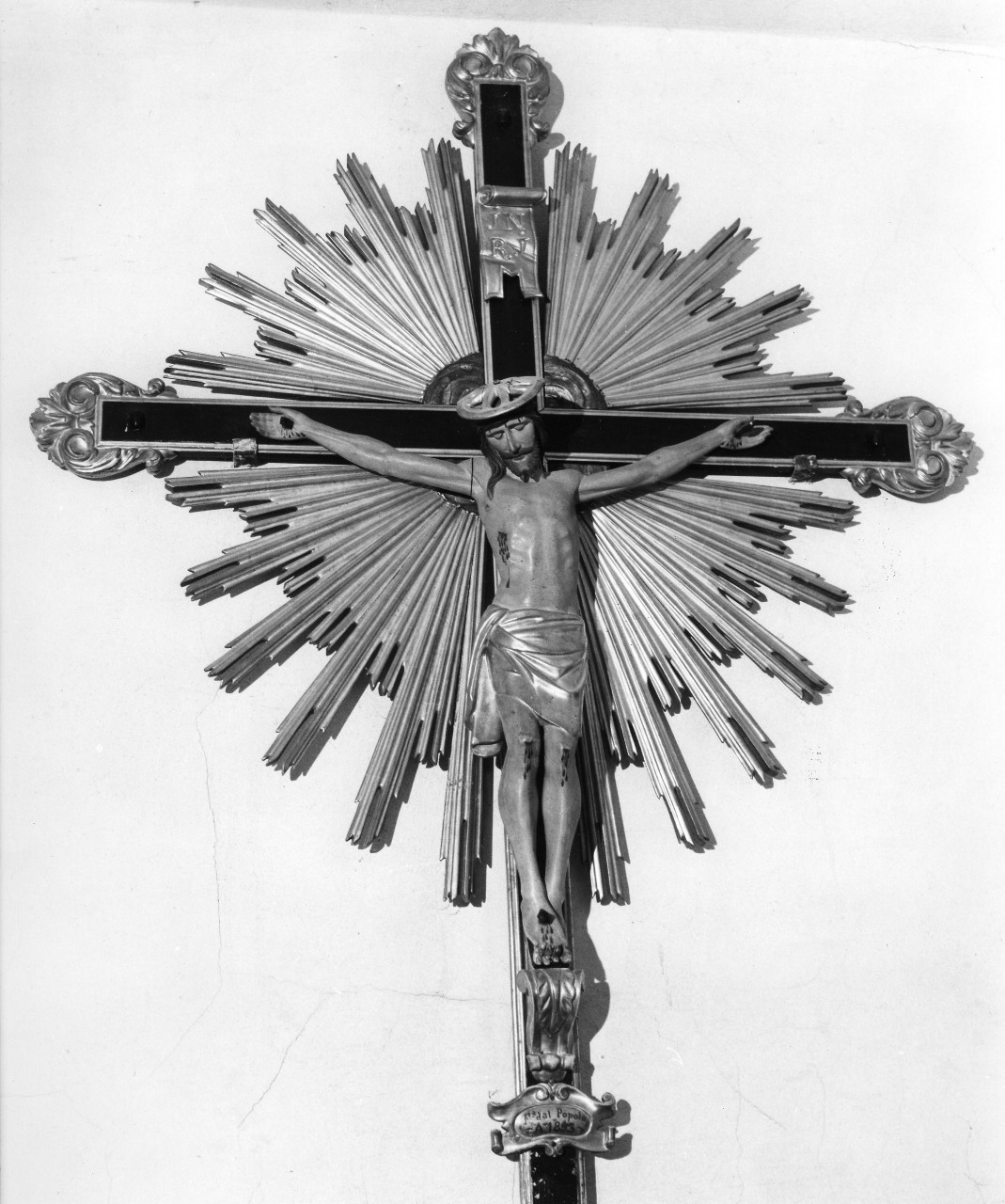 Cristo crocifisso dolente (crocifisso) - bottega toscana (sec. XIX)