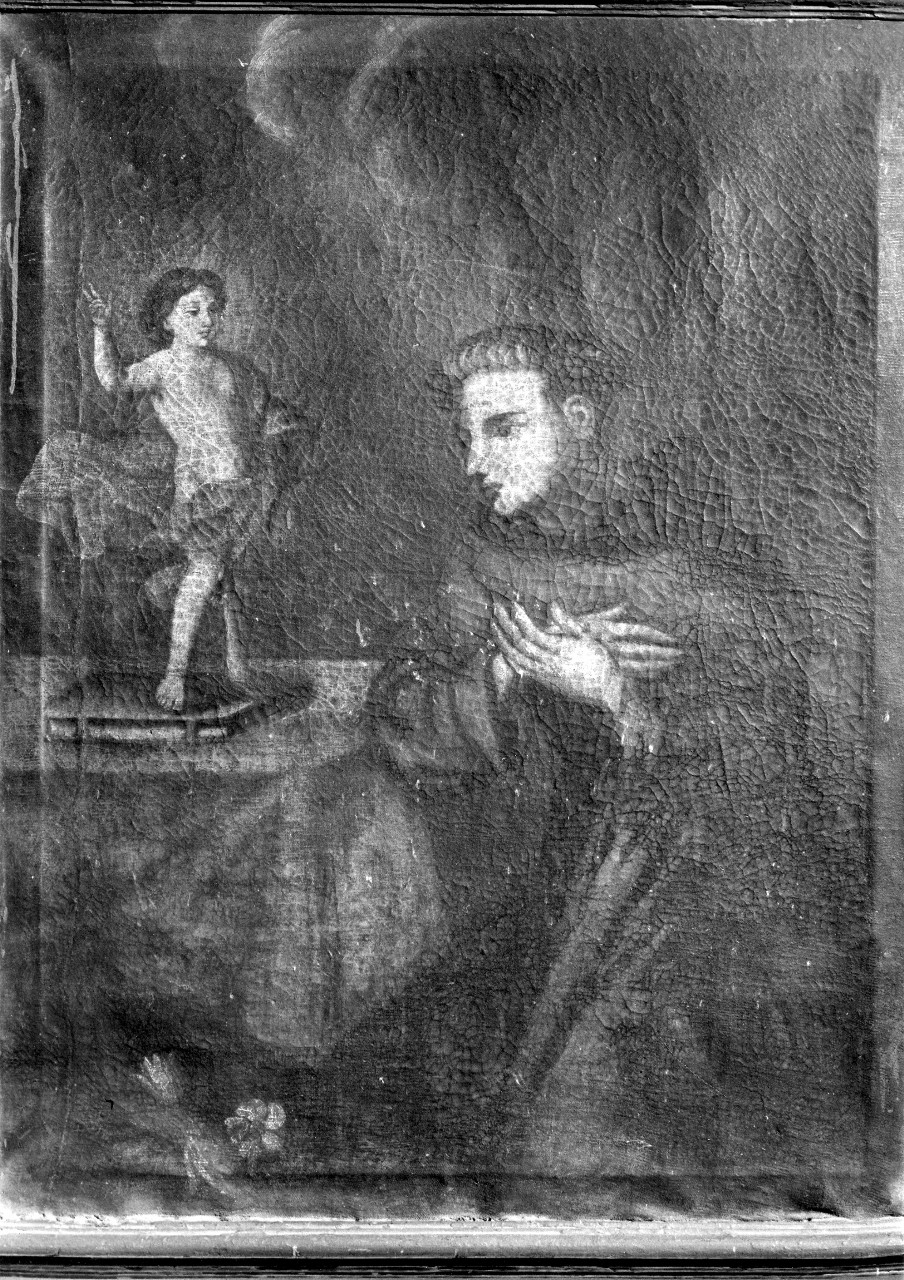 Sant'Antonio da Padova con il bambino (dipinto) - ambito toscano (sec. XVIII)