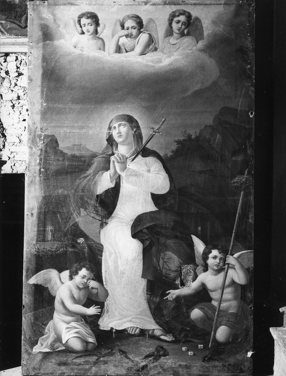 Madonna Addolorata (dipinto) - ambito toscano (sec. XIX)