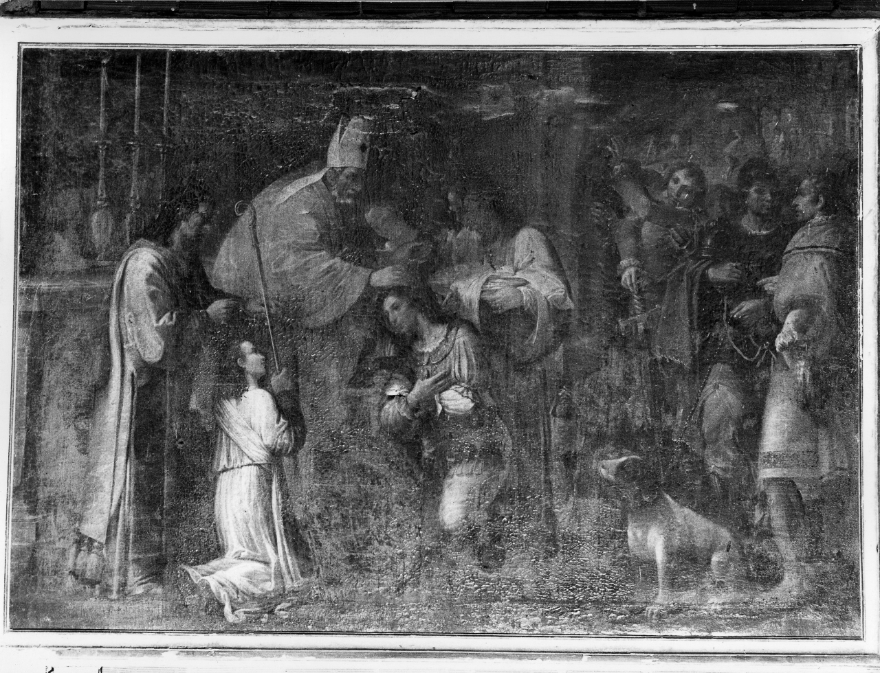 Miracolo di San Germano (?) (dipinto) - ambito toscano (prima metà sec. XVII)