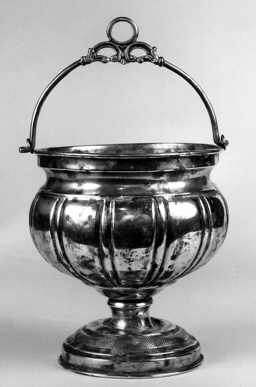 secchiello per l'acqua benedetta - bottega fiorentina (fine/inizio secc. XIX/ XX)