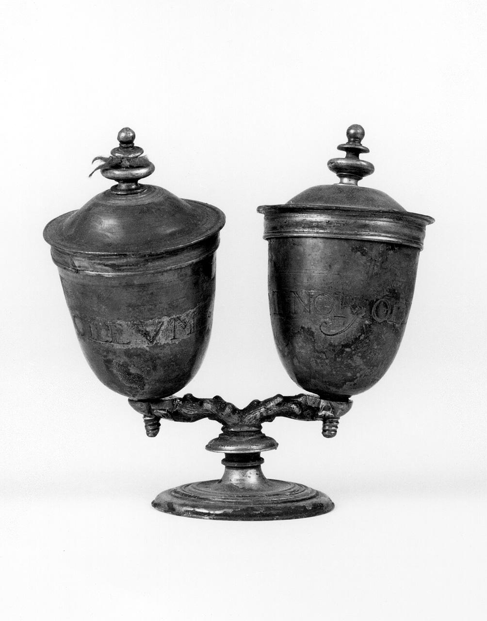 vasetti per oli santi - bottega fiorentina (primo quarto sec. XVII)