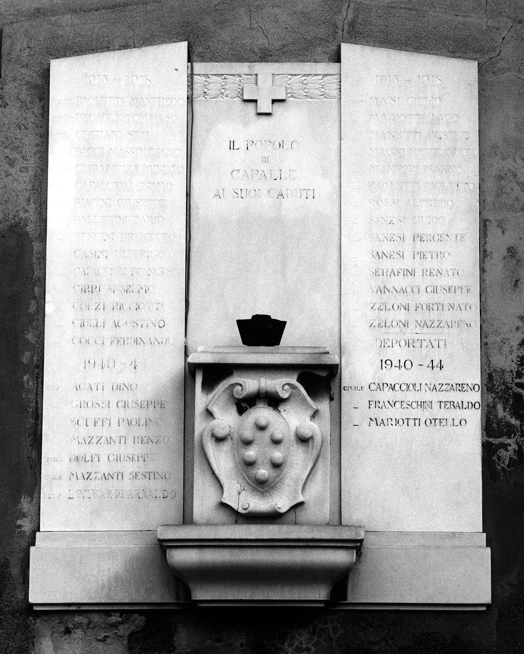 lapide - produzione toscana (metà sec. XX)