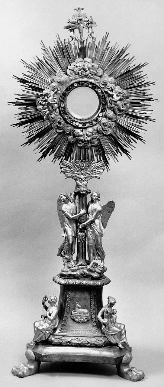 ostensorio - a raggiera - bottega fiorentina (primo quarto sec. XX)