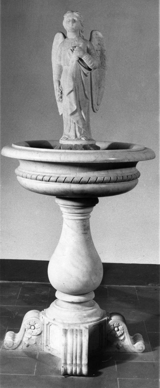 acquasantiera - a fusto - bottega toscana (sec. XIX)