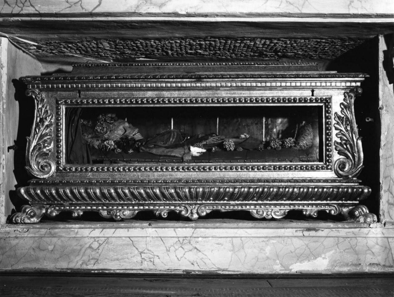 reliquiario a teca - a urna - bottega toscana (metà sec. XVII)