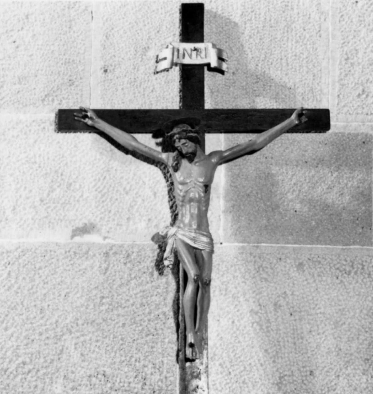 Cristo crocifisso (croce d'altare) - bottega toscana (fine/inizio secc. XVIII/ XIX)