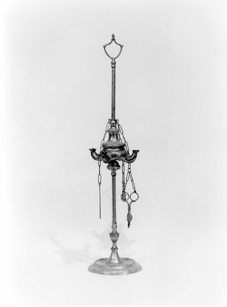 lucerna - produzione toscana (seconda metà sec. XVIII)