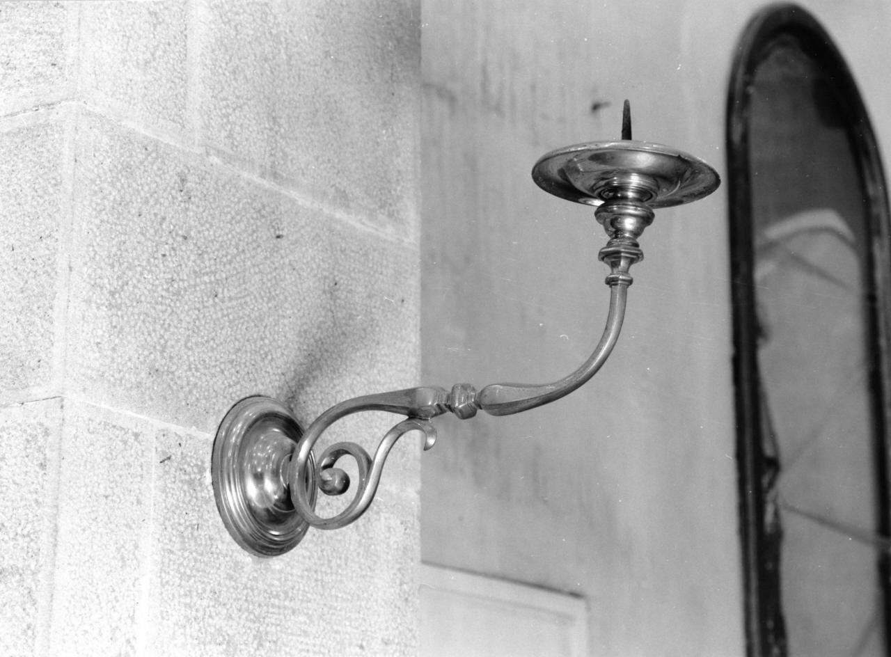 candeliere da parete, serie - produzione toscana (seconda metà sec. XVIII)