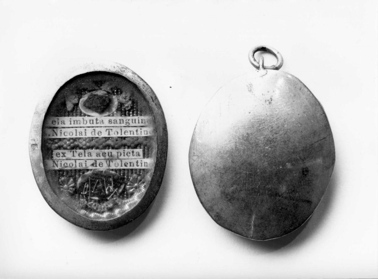 reliquiario a capsula - a medaglione - produzione toscana (sec. XIX)