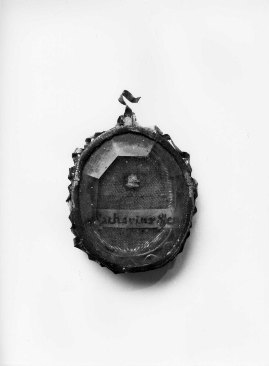 reliquiario a capsula - a medaglione - produzione toscana (fine sec. XVIII)