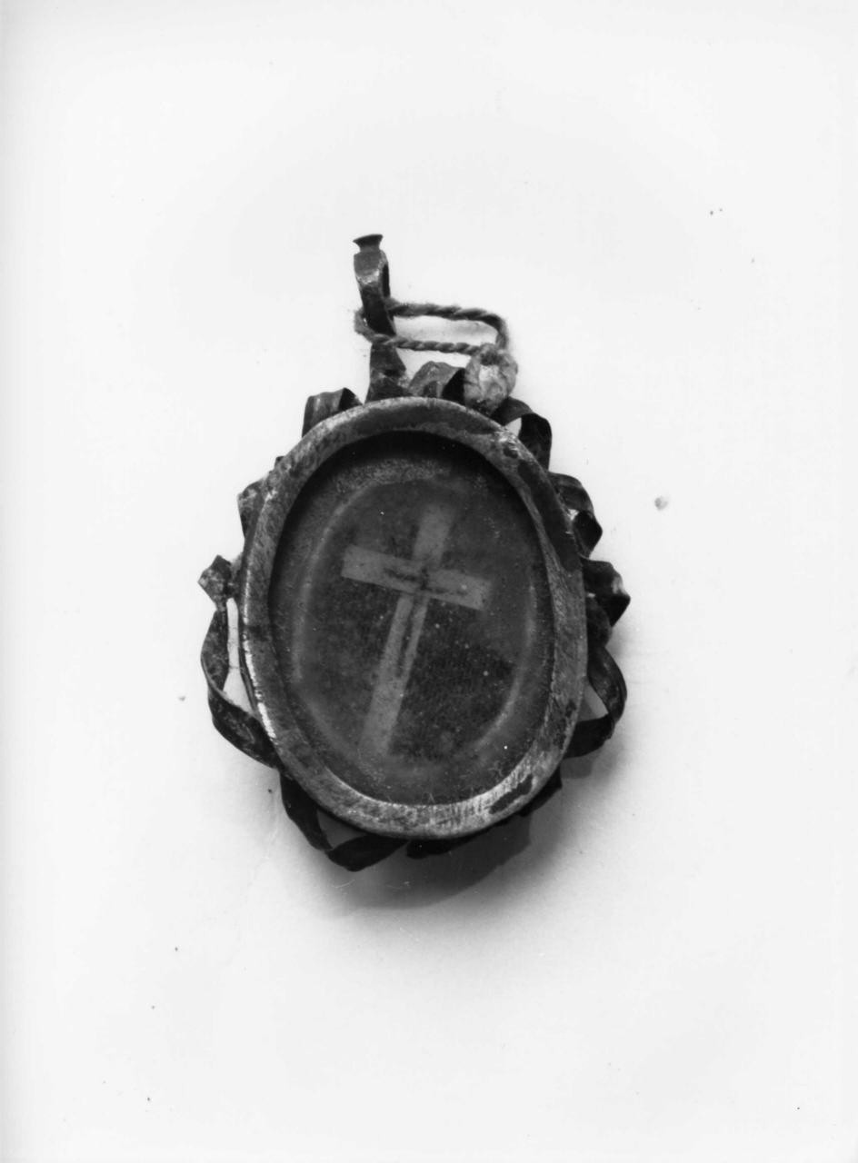 reliquiario a capsula - a medaglione - produzione toscana (seconda metà sec. XVIII)