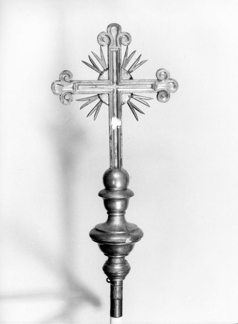 croce processionale - bottega toscana (metà sec. XVIII)