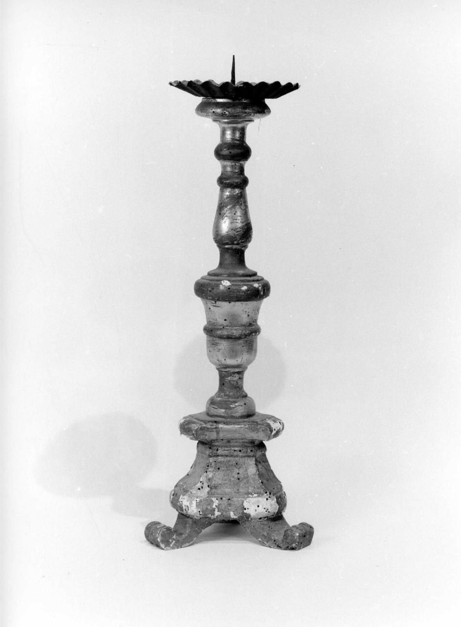 candeliere, serie - bottega toscana (terzo quarto sec. XVIII)