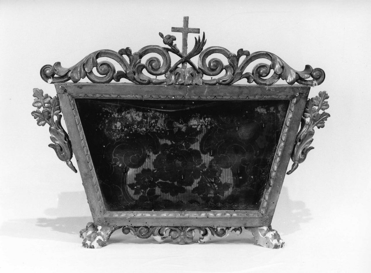 reliquiario a teca - a urna - bottega toscana (seconda metà sec. XVIII)