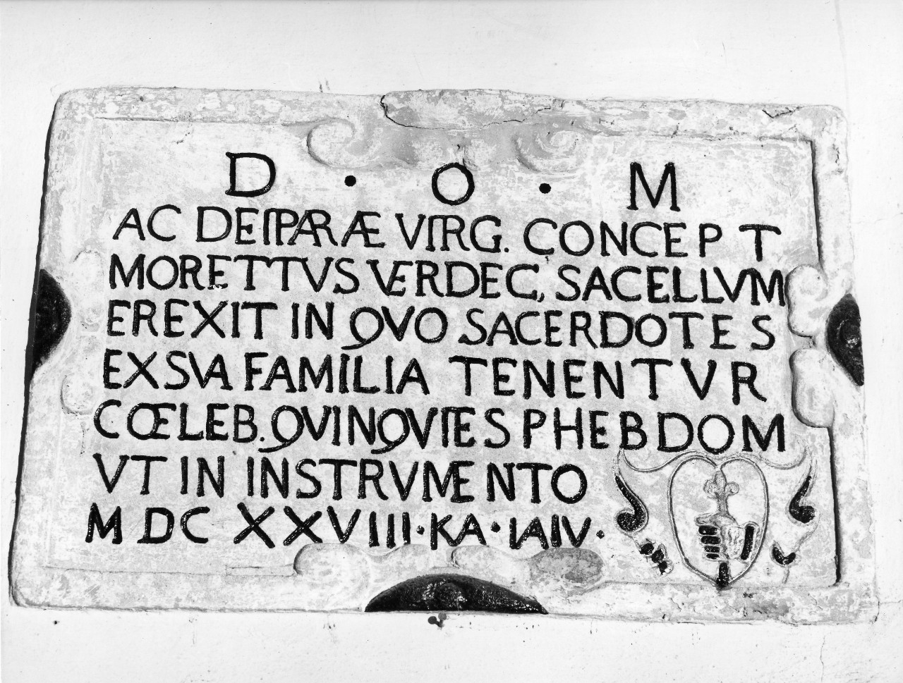 lapide documentaria - bottega toscana (sec. XVII)