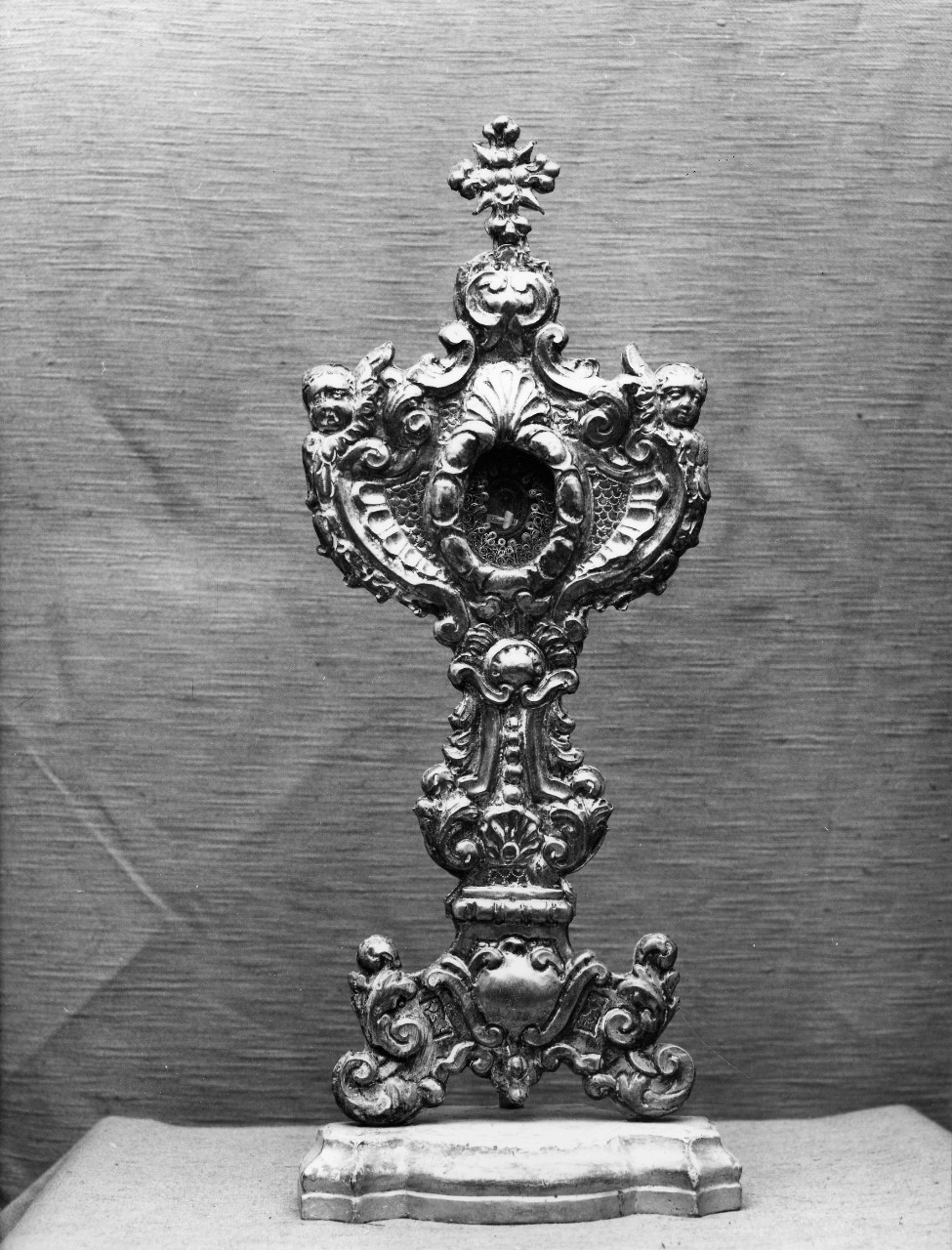 reliquiario - a ostensorio - bottega toscana (sec. XVIII)