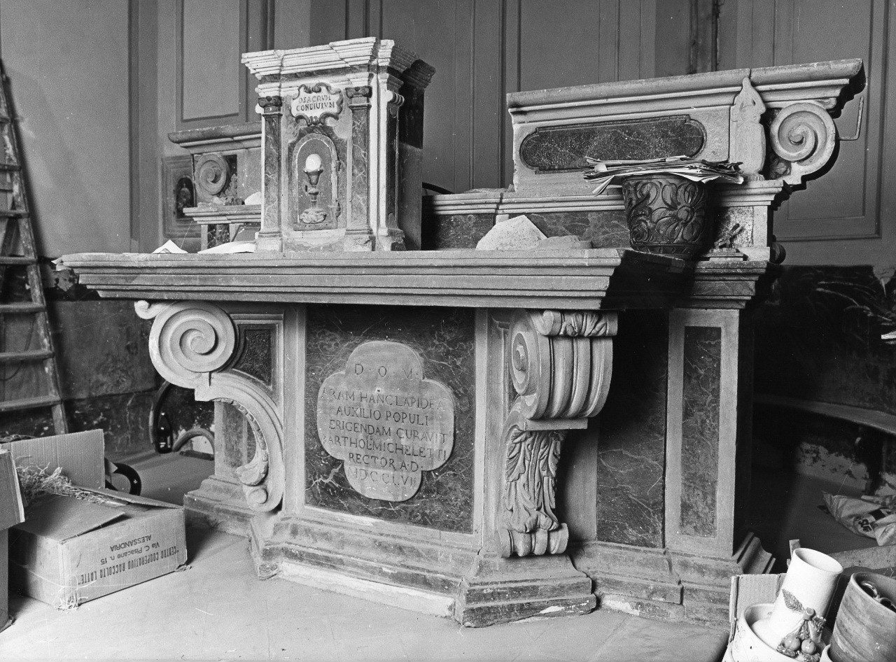 altare - a mensa - bottega toscana (sec. XVIII)