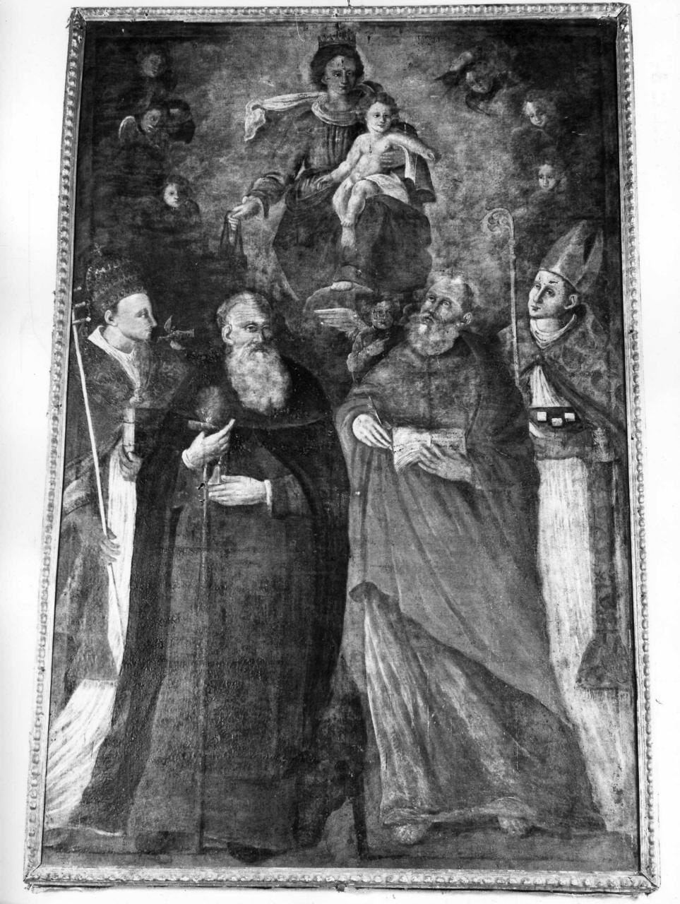 Madonna con Bambino e Santi (dipinto) - ambito toscano (sec. XVII)