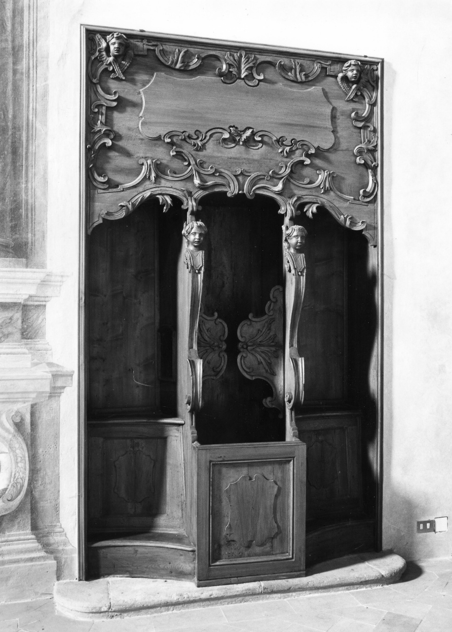 confessionale - bottega toscana (prima metà sec. XVIII)