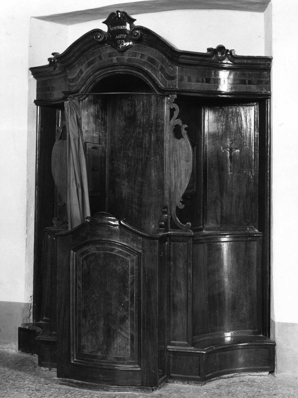 confessionale - bottega emiliana (sec. XVIII)