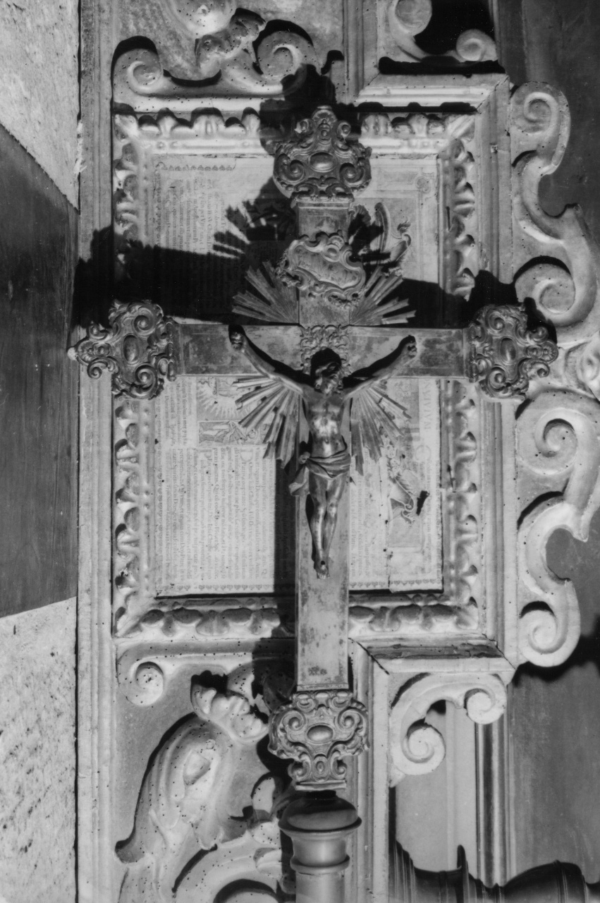Cristo crocifisso (croce processionale) - bottega toscana (prima metà sec. XVIII)